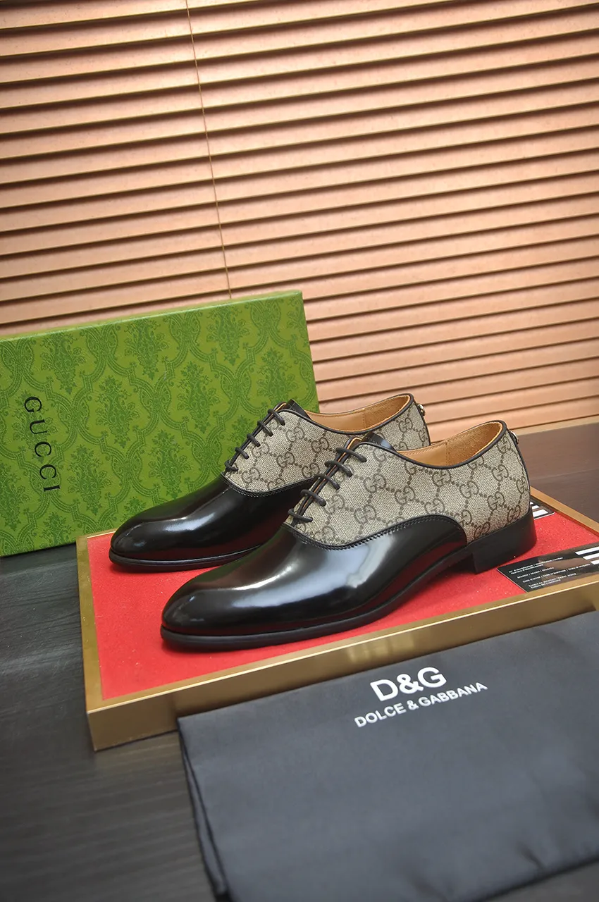 Men's shoes💰500💶Italy's top luxury men's shoe giant (GUCCI) (Gucci) (full cowhide lining) new arrival🍃Original European style🔰 Pleasant to the eye😍In order to make the shoes more durable and non-deformable🌀The production continues to follow traditional methods but there is still no lack of innovation💪Choose original sheepskin for the leather♻️ Smooth and natural And extra bright ⭐Made of imported cowhide, the first choice of rich people 38-45 (45 customized)